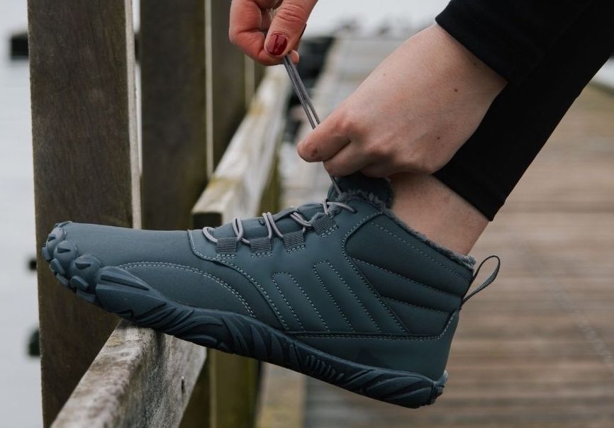 Unisex Winter Barefoot Shoes – Flexible Sole Warm Minimalist Sneakers