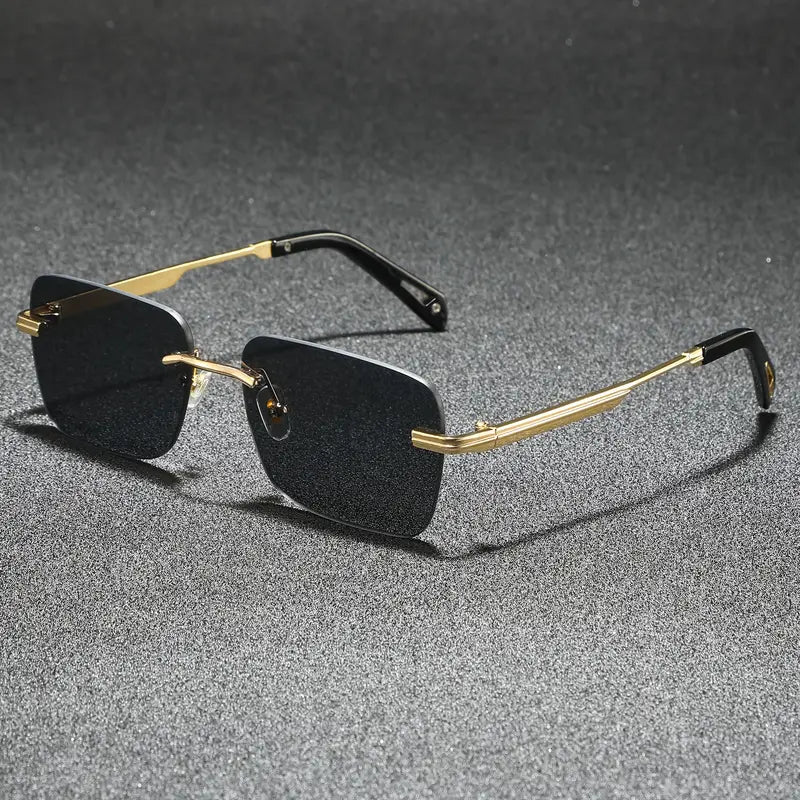 Spraykis | Rimless Square Sunglasses – Tinted Lenses with UV Protection