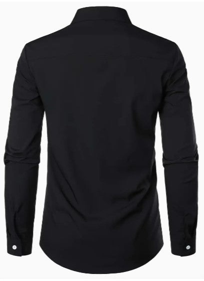 Men's breathable long sleeve casual shirt blouse