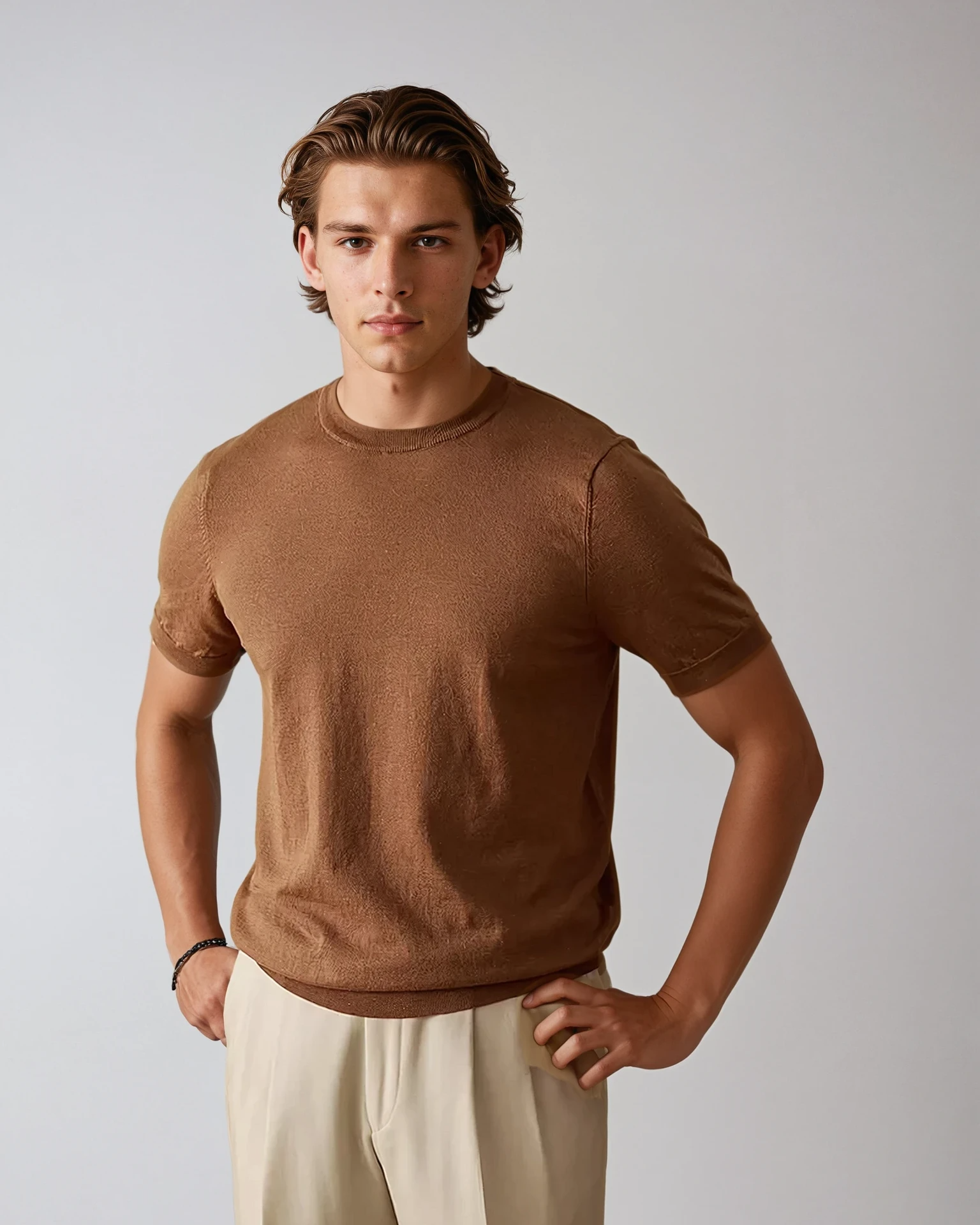 Mens Mykonos Lyocell & Hemp Relaxed Lightweight T-Shirt