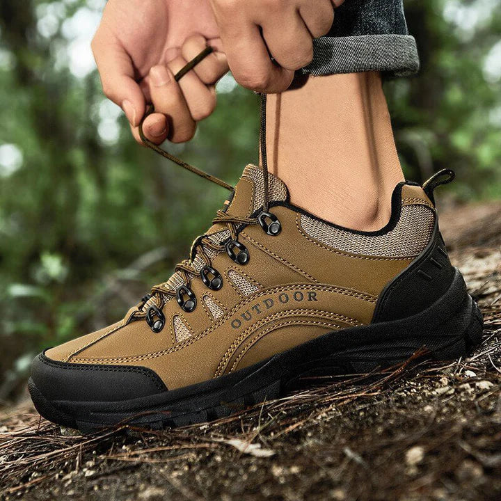 Men’s Supportive Walking Shoes – Waterproof Lace-Up Sneakers with Cushioned Insole