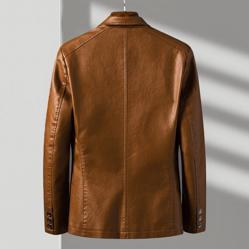 Alessandro Verdi Men’s Leather Jacket – Classic Modern Outerwear
