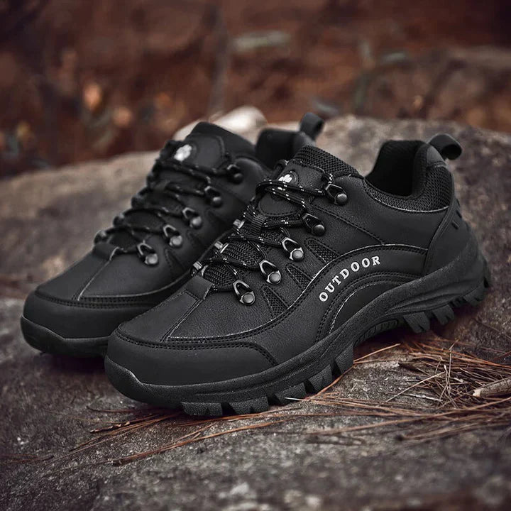 Men’s Supportive Walking Shoes – Waterproof Lace-Up Sneakers with Cushioned Insole