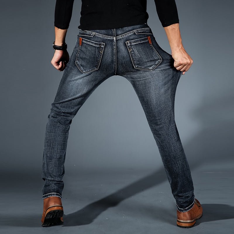 Turin Classic Slim-Stretch Jeans – Men’s Comfortable Slim Fit Denim Pants