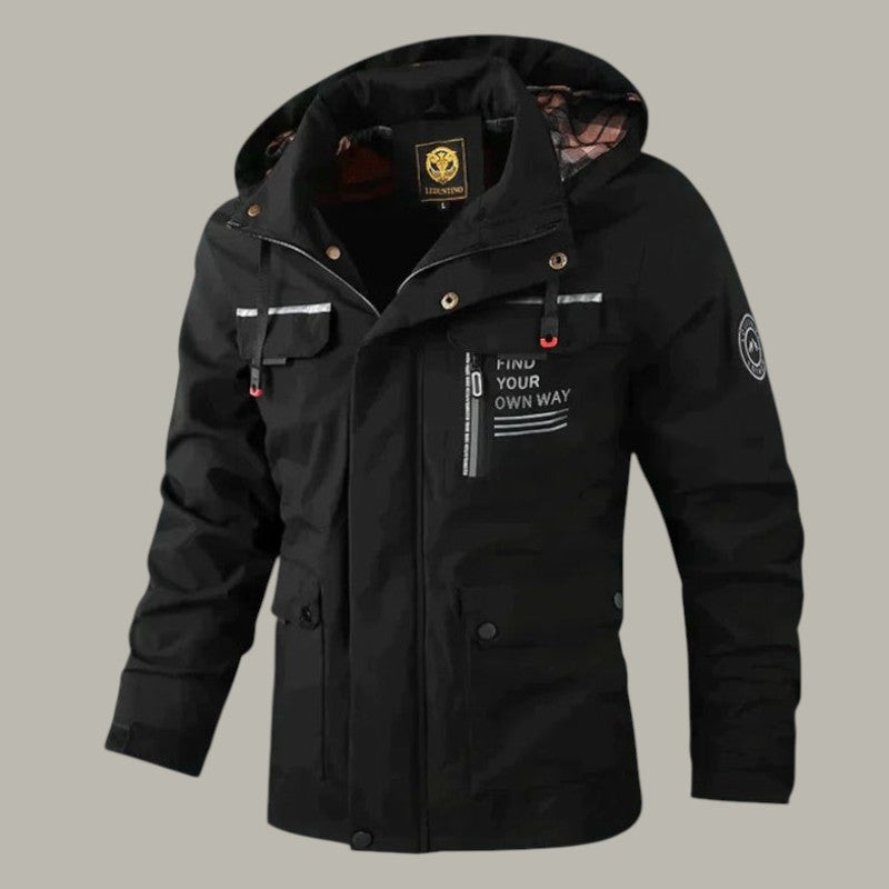 Men’s Outdoor Jacket – Windproof and Waterproof Coat for Hiking and Travel
