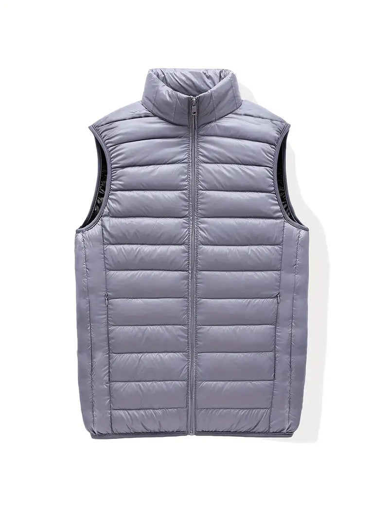 Spraykis | Men's Lightweight Zip-Up Vest/Bodywarmer – Stand Collar Outdoor Sportswear