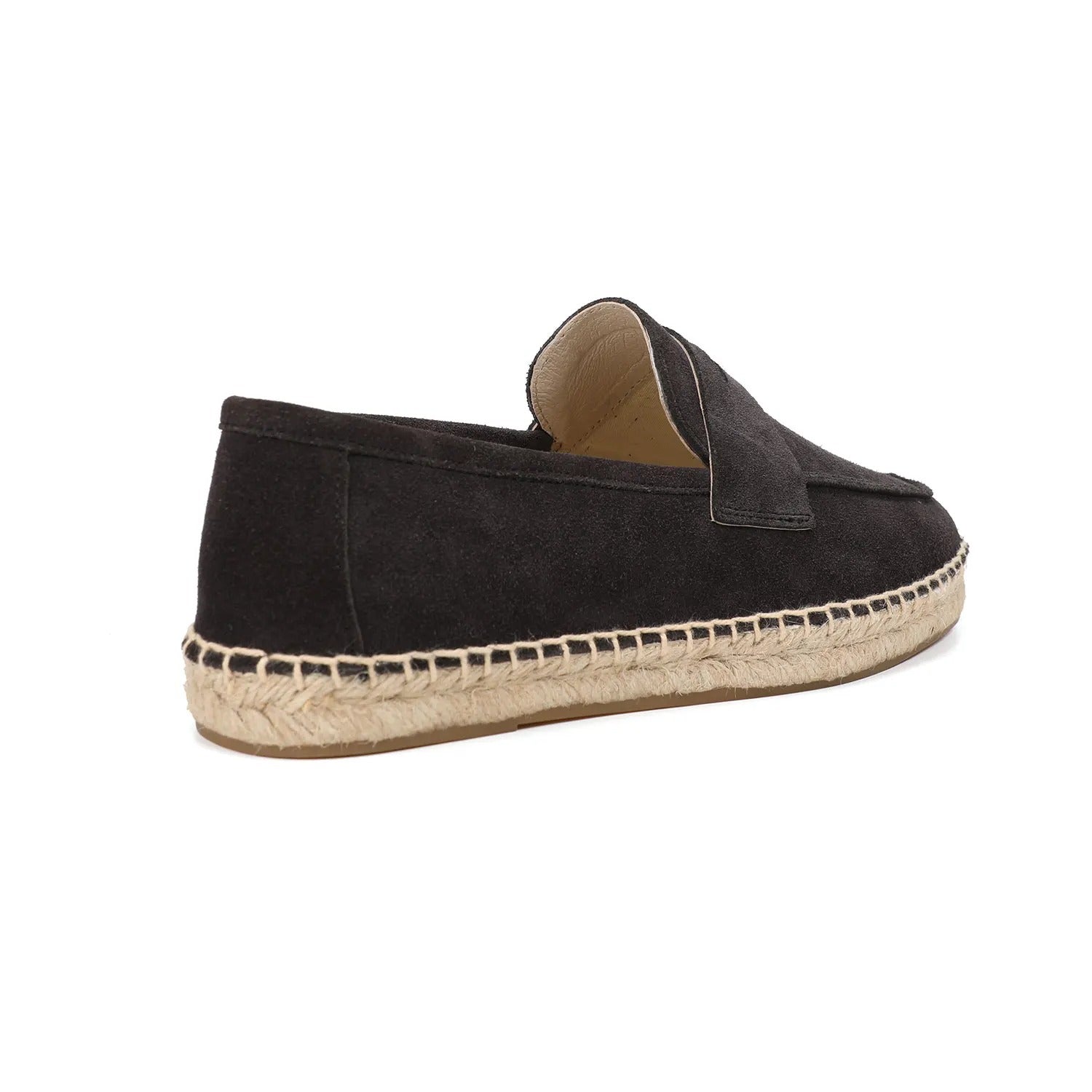 Men’s Suede Espadrille Loafers – Brown Slip-On Shoes in Old Money Style
