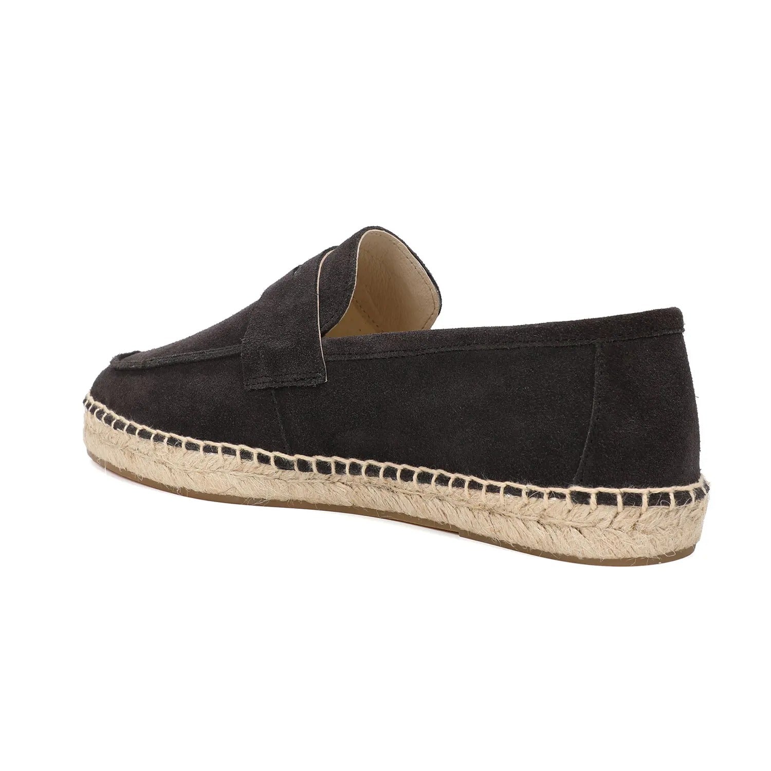 Men’s Suede Espadrille Loafers – Brown Slip-On Shoes in Old Money Style