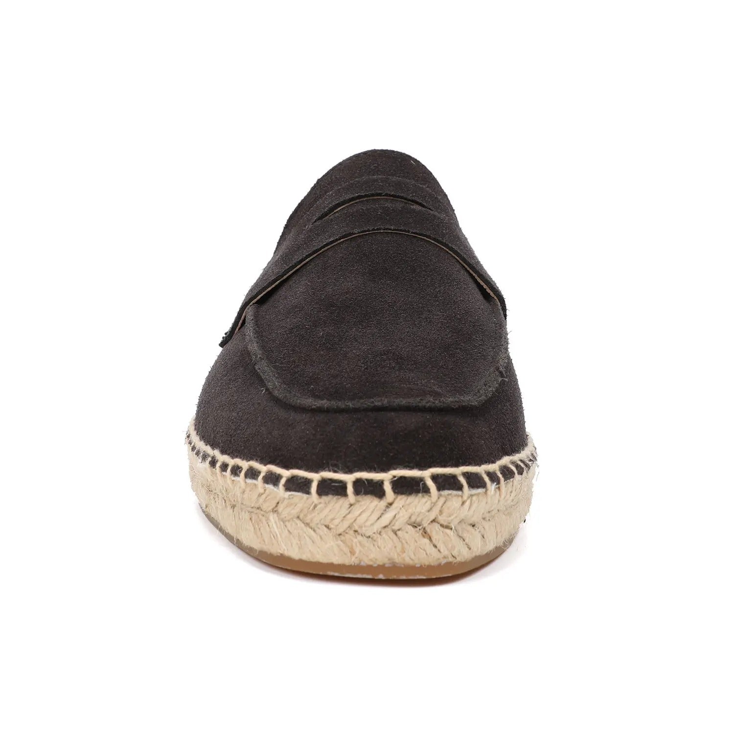 Men’s Suede Espadrille Loafers – Brown Slip-On Shoes in Old Money Style