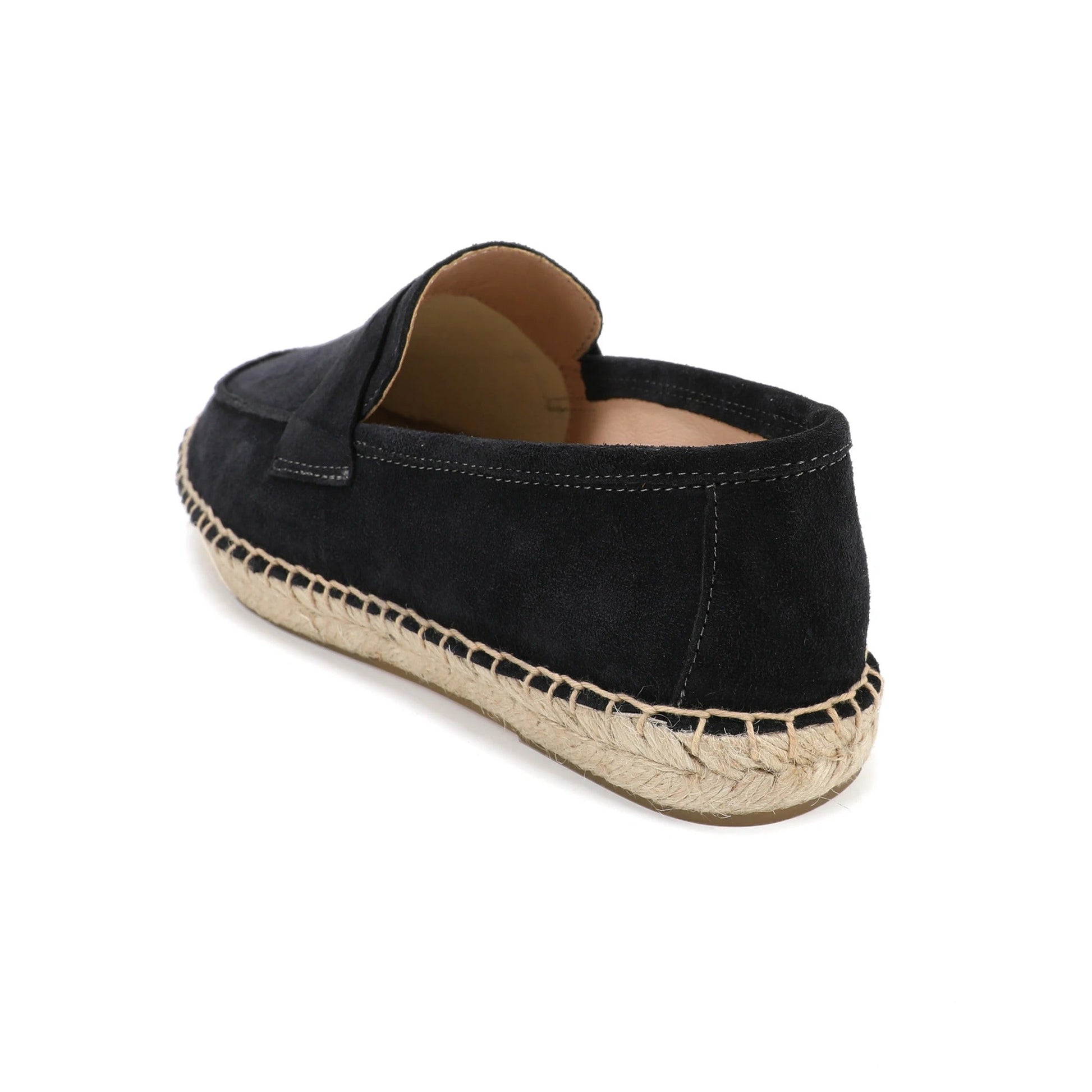 Men’s Suede Espadrille Loafers – Brown Slip-On Shoes in Old Money Style