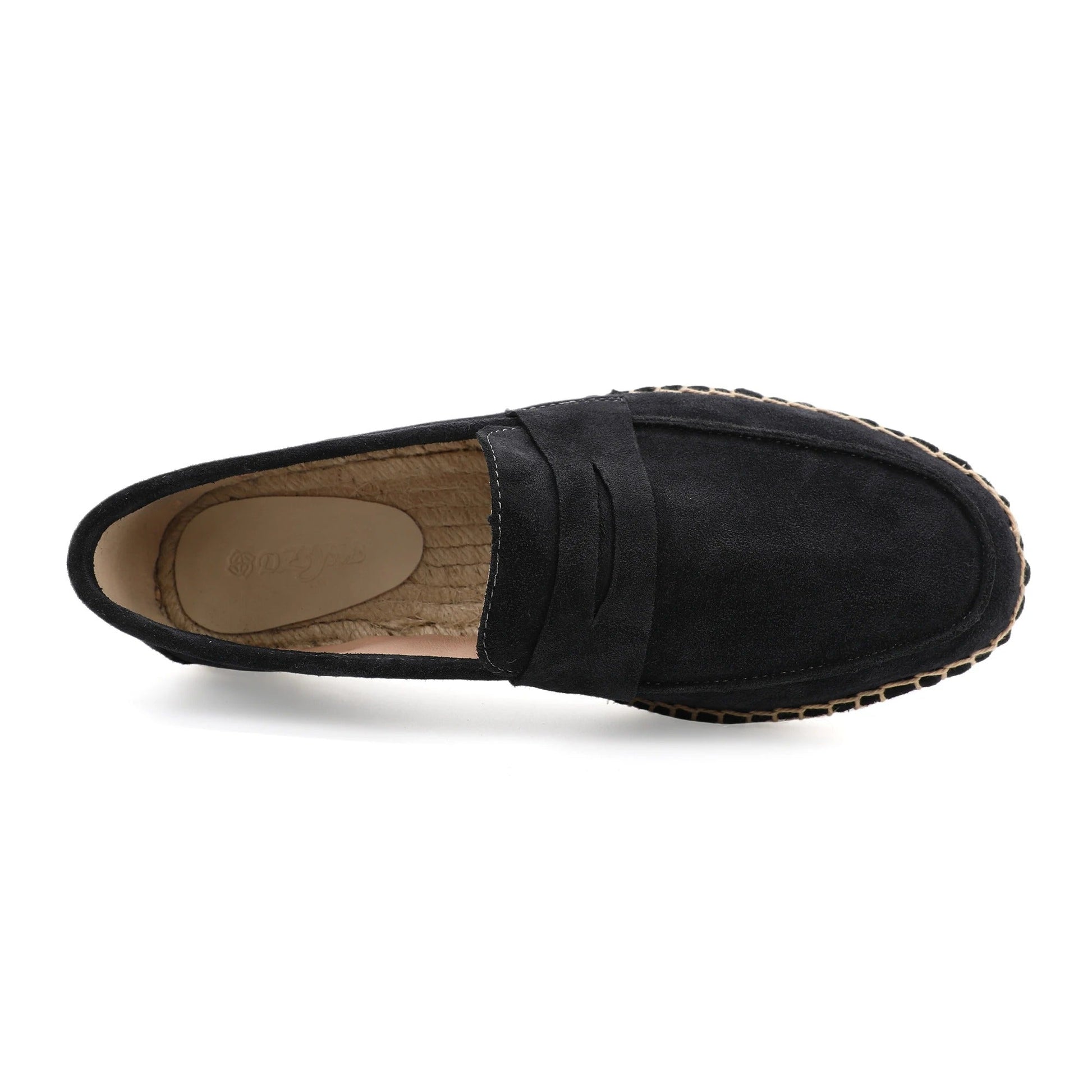 Men’s Suede Espadrille Loafers – Brown Slip-On Shoes in Old Money Style