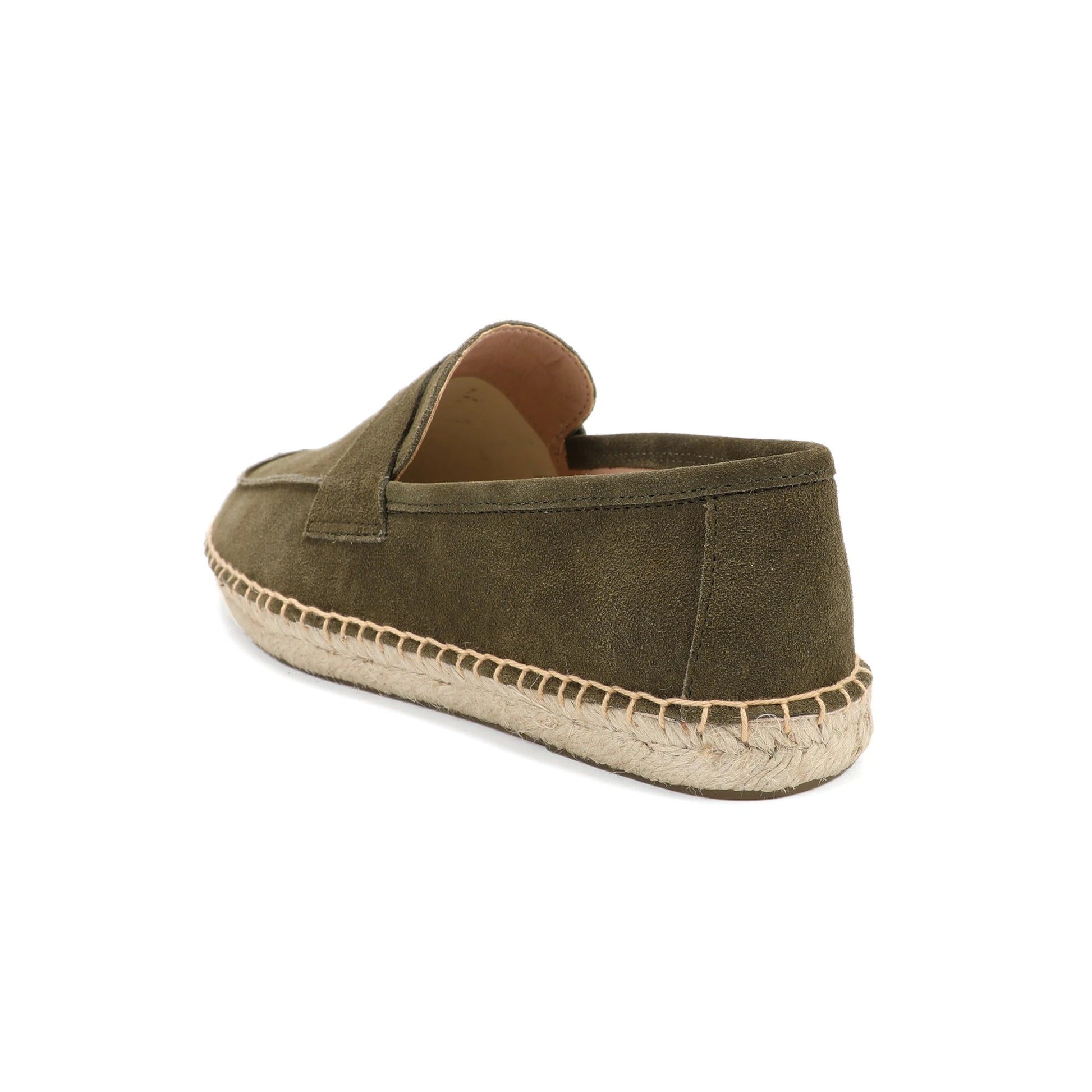 Men’s Suede Espadrille Loafers – Brown Slip-On Shoes in Old Money Style