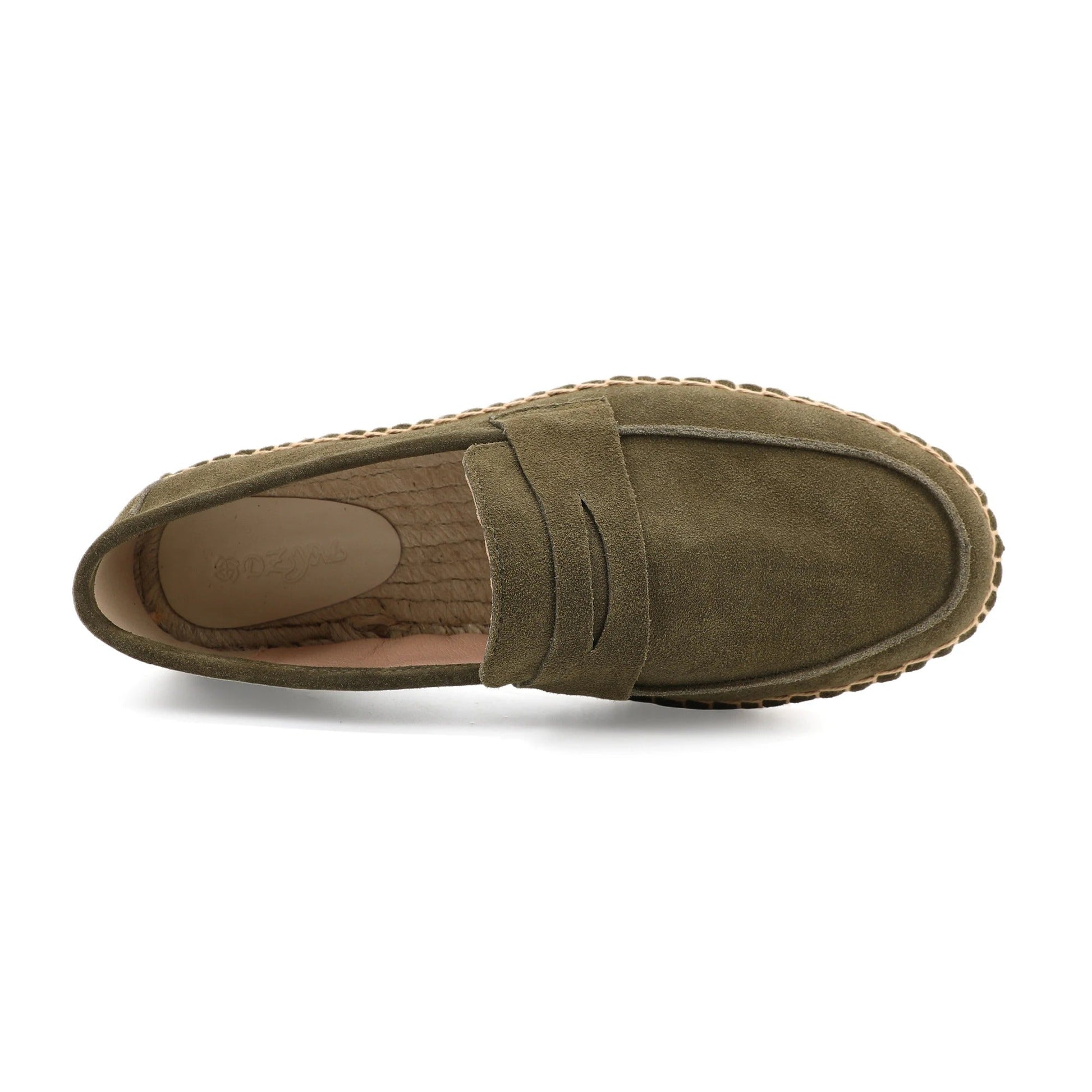 Men’s Suede Espadrille Loafers – Brown Slip-On Shoes in Old Money Style