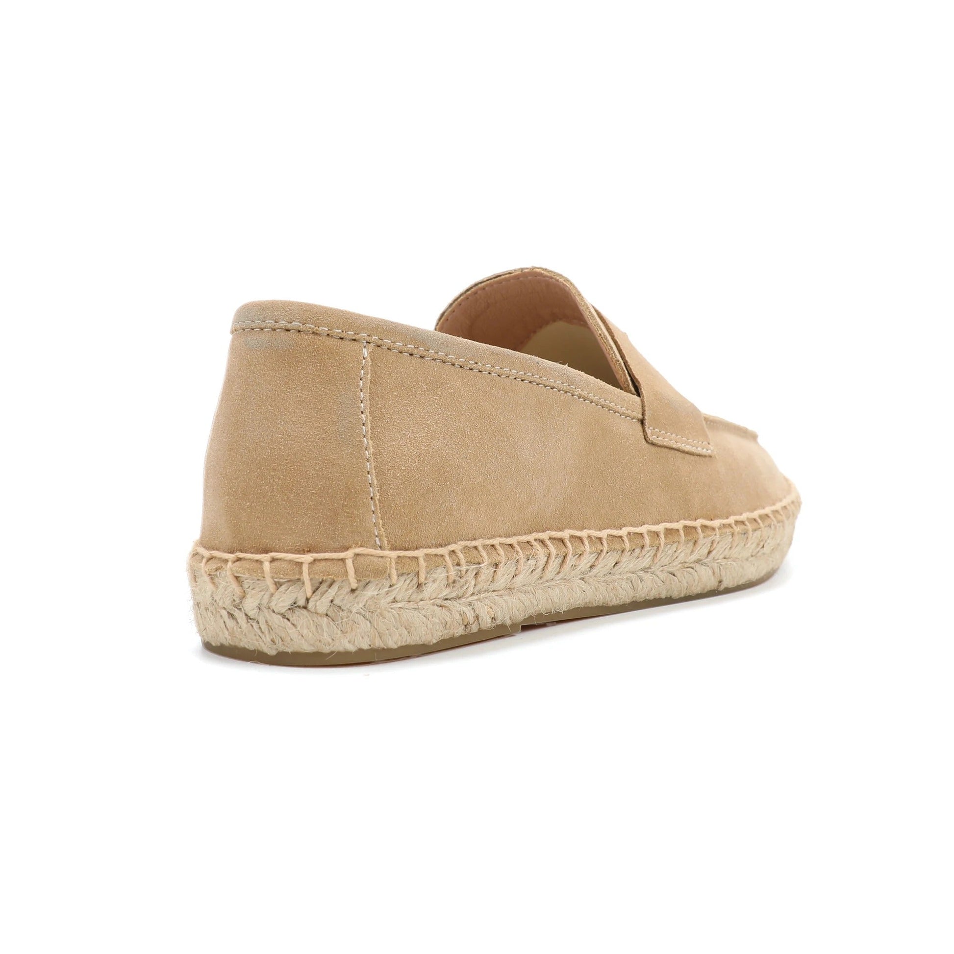 Men’s Suede Espadrille Loafers – Brown Slip-On Shoes in Old Money Style