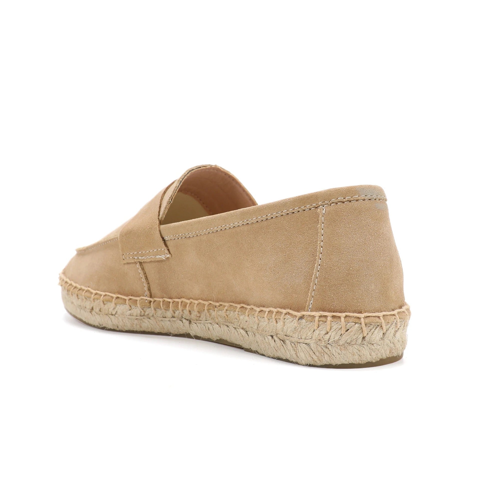 Men’s Suede Espadrille Loafers – Brown Slip-On Shoes in Old Money Style