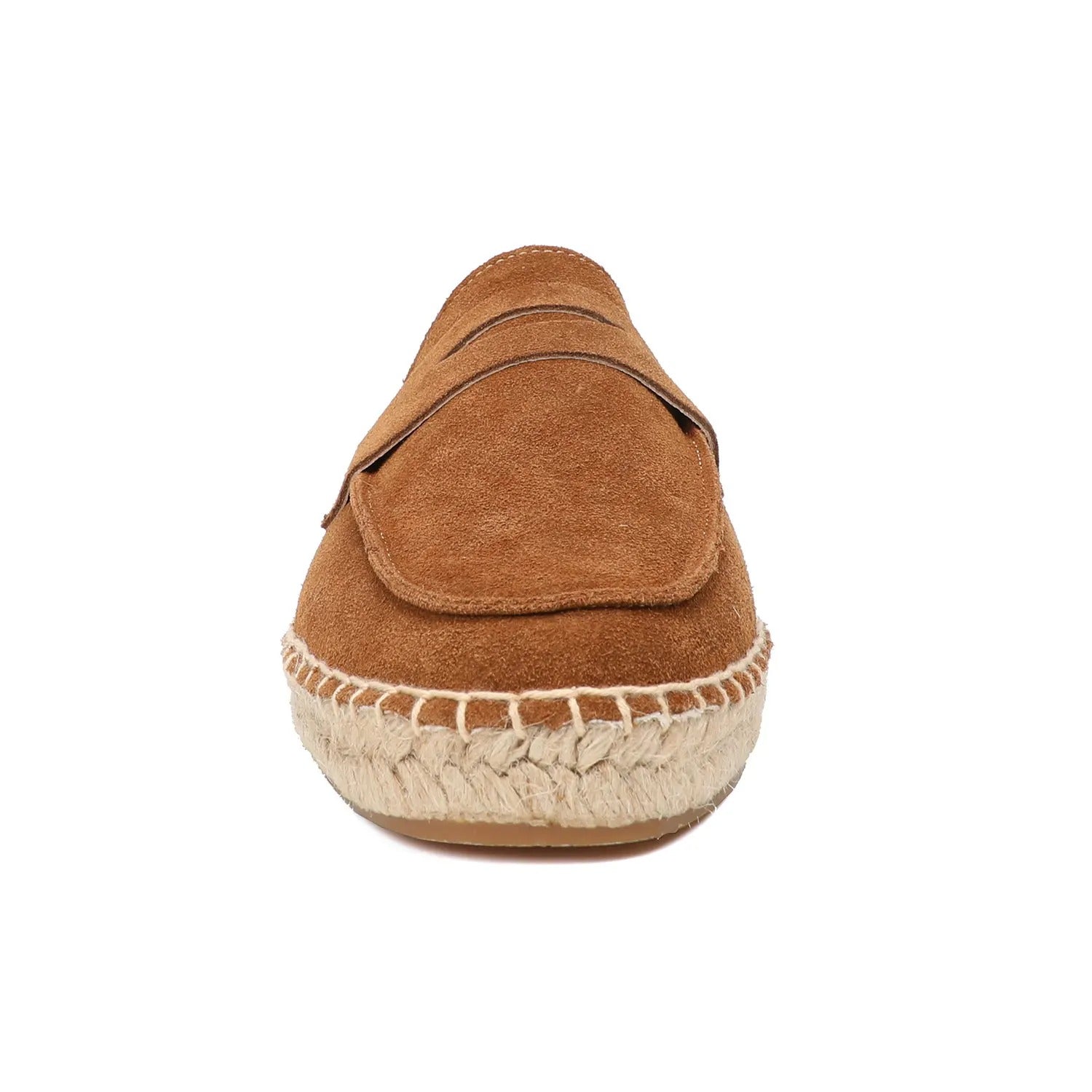 Men’s Suede Espadrille Loafers – Brown Slip-On Shoes in Old Money Style