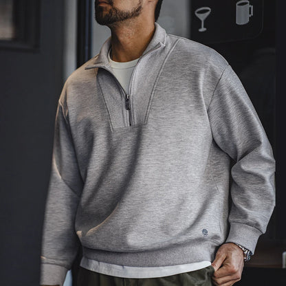 MADURO - Modern Casual Quarter-Zip Sweater