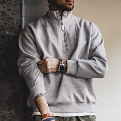 MADURO - Modern Casual Quarter-Zip Sweater