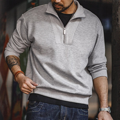 MADURO - Modern Casual Quarter-Zip Sweater
