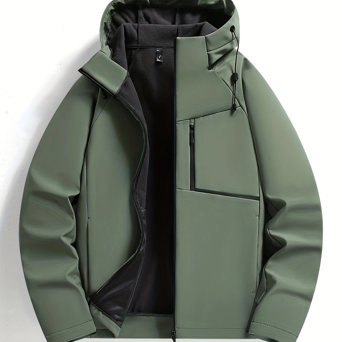 Men’s Knox Hooded Jacket – Casual Zip-Up Coat with Adjustable Hood