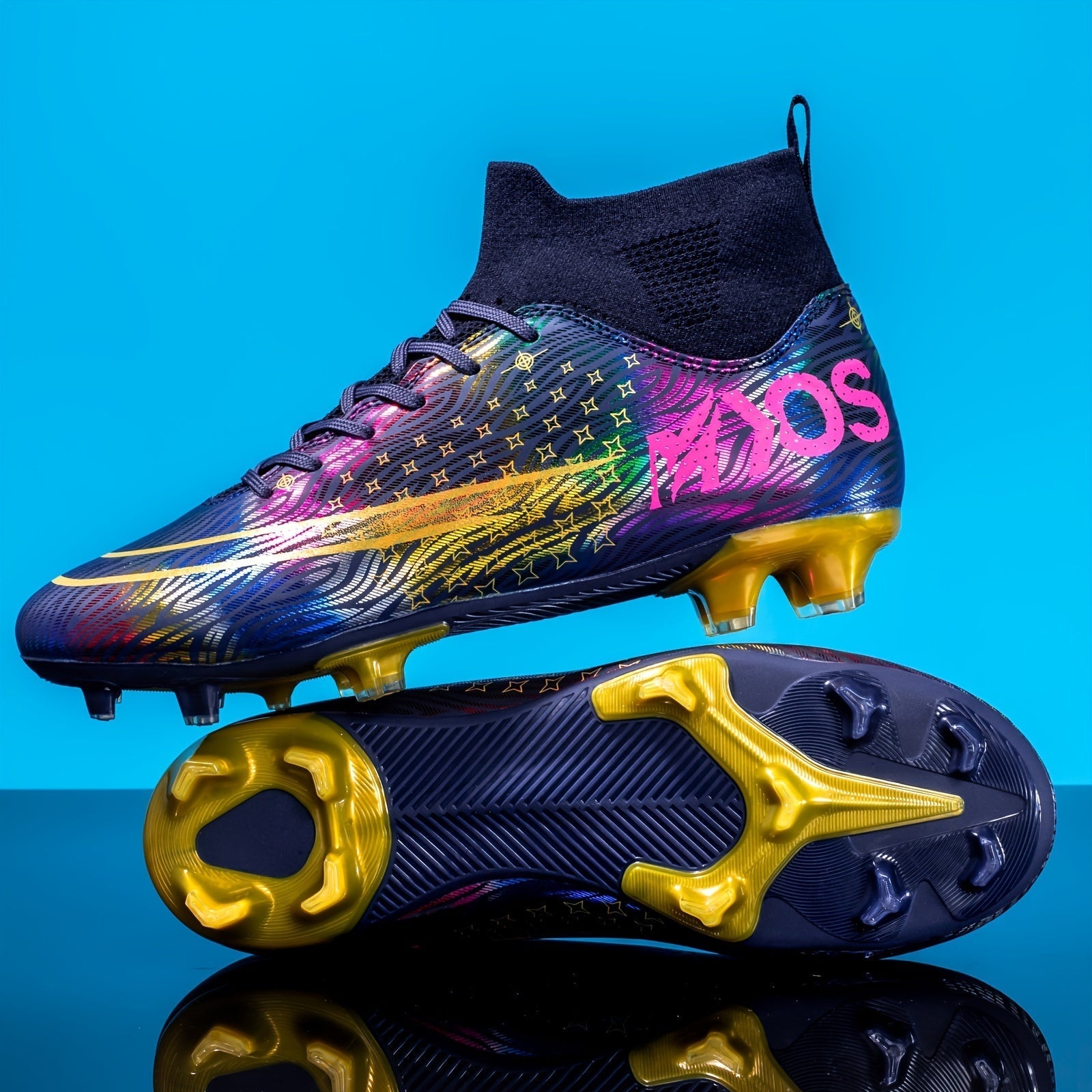 Men’s Football Boots with High Ankle Support and Enhanced Grip | Soccer Cleats for Turf & Grass