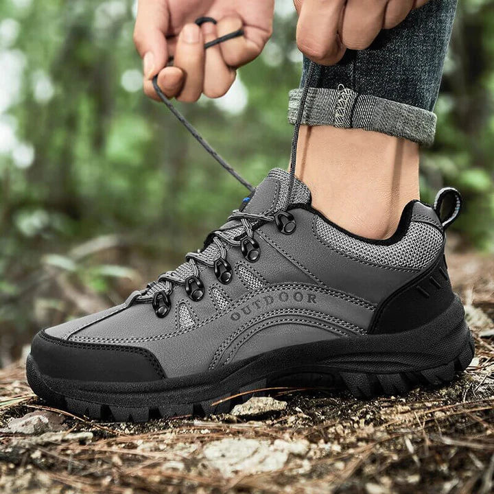 Men’s Supportive Walking Shoes – Waterproof Lace-Up Sneakers with Cushioned Insole