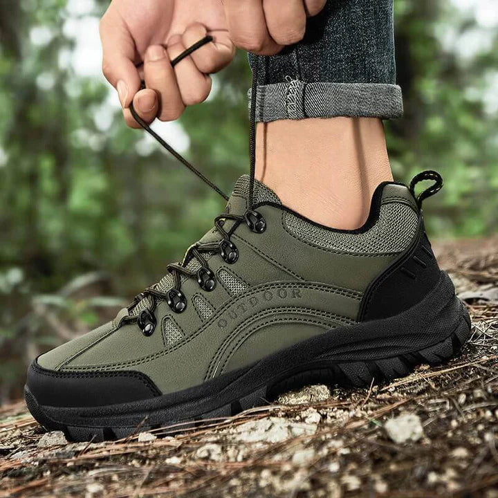 Men’s Supportive Walking Shoes – Waterproof Lace-Up Sneakers with Cushioned Insole