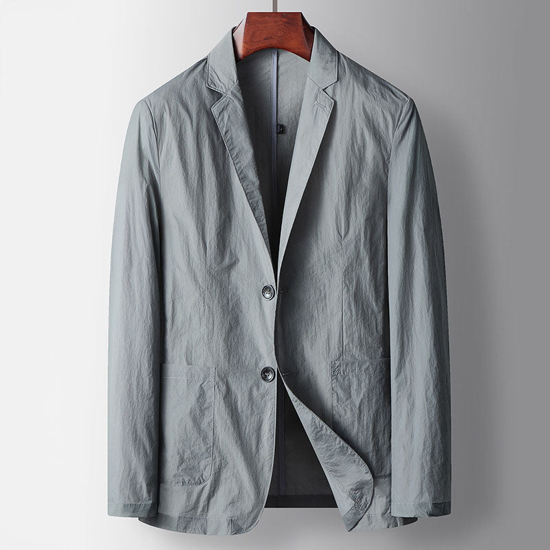 Marcel Cotton Men Button Lightweight Blazer Jacket