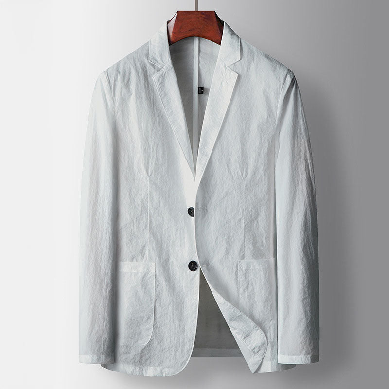 Marcel Cotton Men Button Lightweight Blazer Jacket