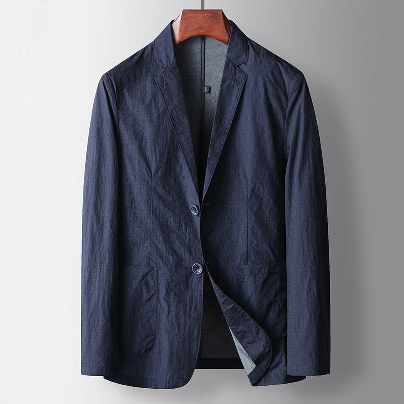 Marcel Cotton Men Button Lightweight Blazer Jacket