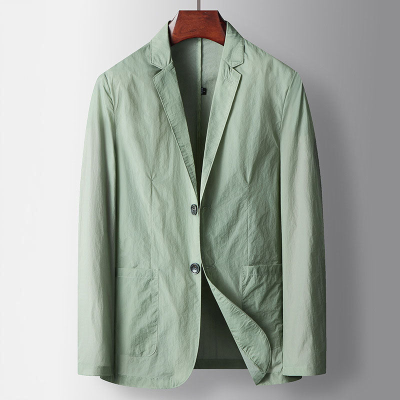Marcel Cotton Men Button Lightweight Blazer Jacket