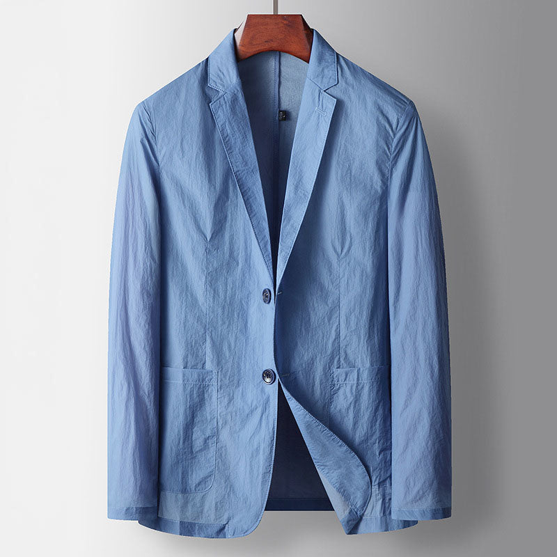 Marcel Cotton Men Button Lightweight Blazer Jacket