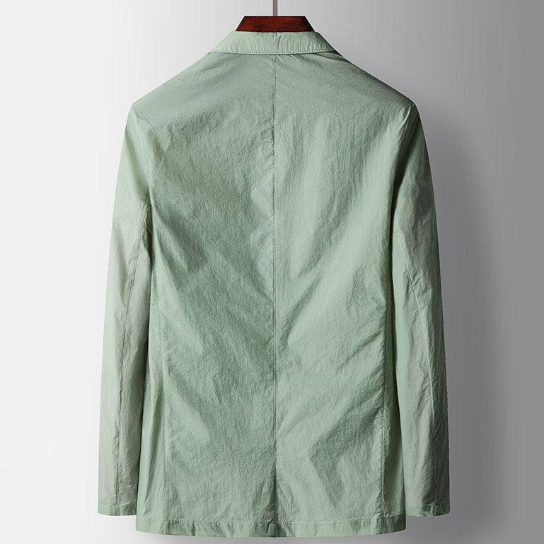 Marcel Cotton Men Button Lightweight Blazer Jacket