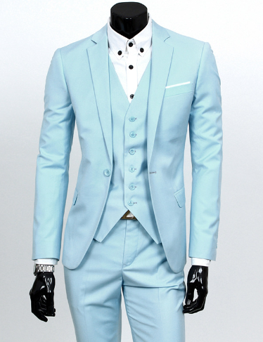 Loek 3-Piece Men’s Set, Including a Business Blazer, Vest, and Trousers Dress Suit