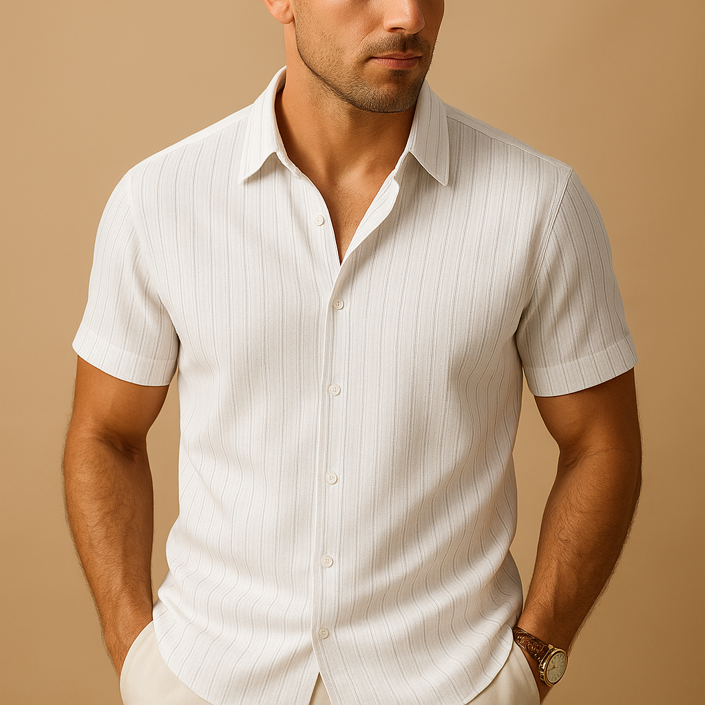 Lightweight Summer Shirt with Short Sleeves for Men | Norman