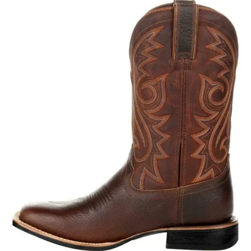 Leather Cowboy Boots – Classic Western Style Riding Boots