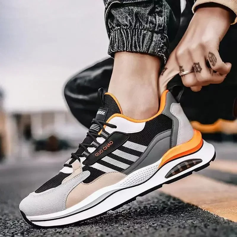 Clinton Men’s Retro Sneakers – Sporty Casual Shoes