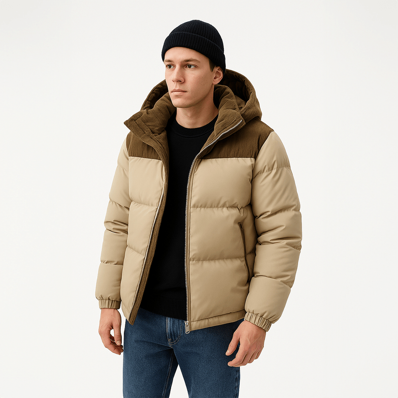 Spraykis | Casual Puffer Jacket For Men's