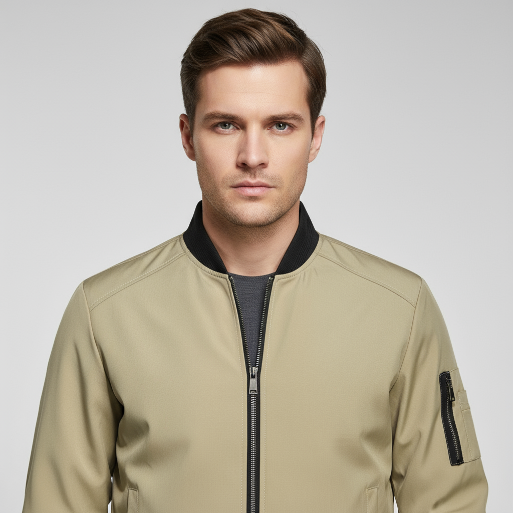 Rufus | Men’s Bomber Jacket – Casual Zip-Up Lightweight Jacket