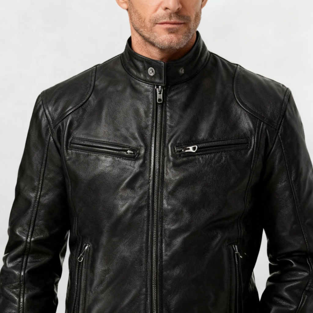Casual Leather Jacket for Men | Stylish, Comfortable, Durable