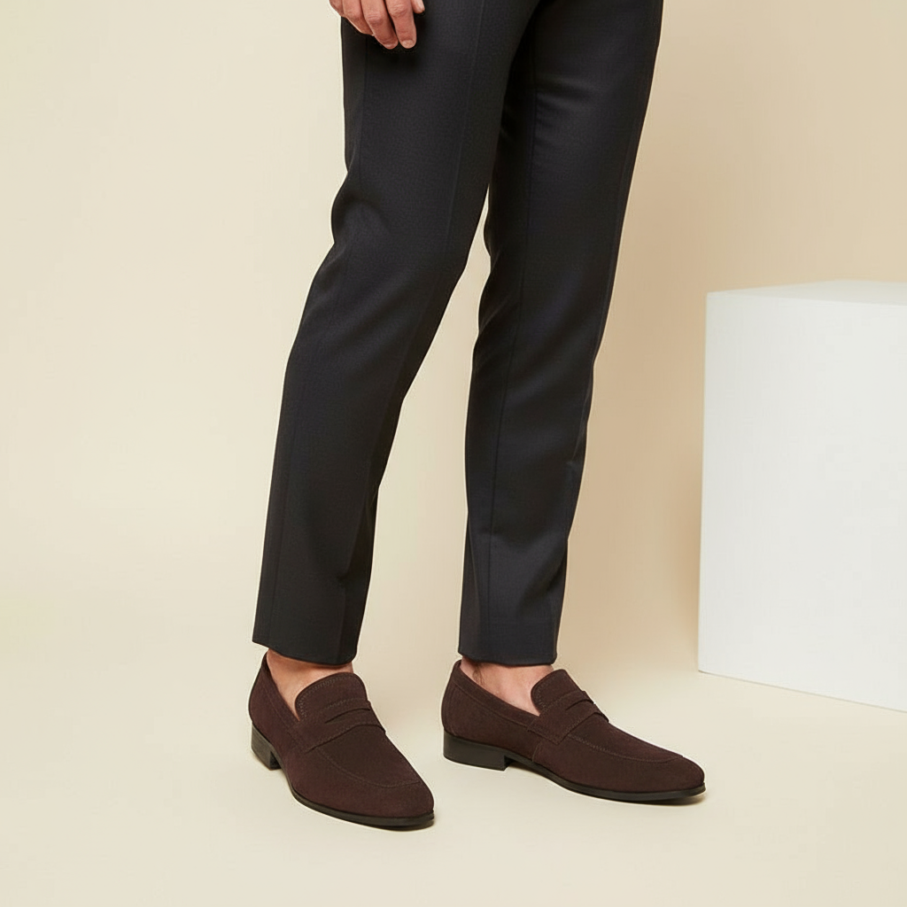 Prestige Suede Loafers by Charles Harrington