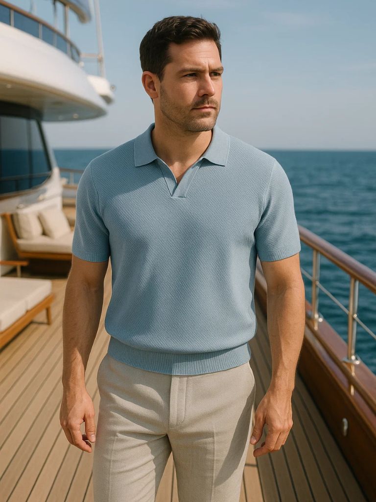 Old Money Cotton Polo Shirt - Spraykis