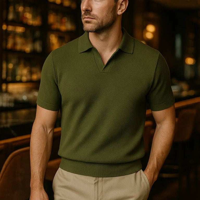 Old Money Cotton Polo Shirt - Spraykis