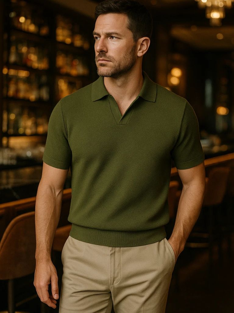 Old Money Cotton Polo Shirt - Spraykis