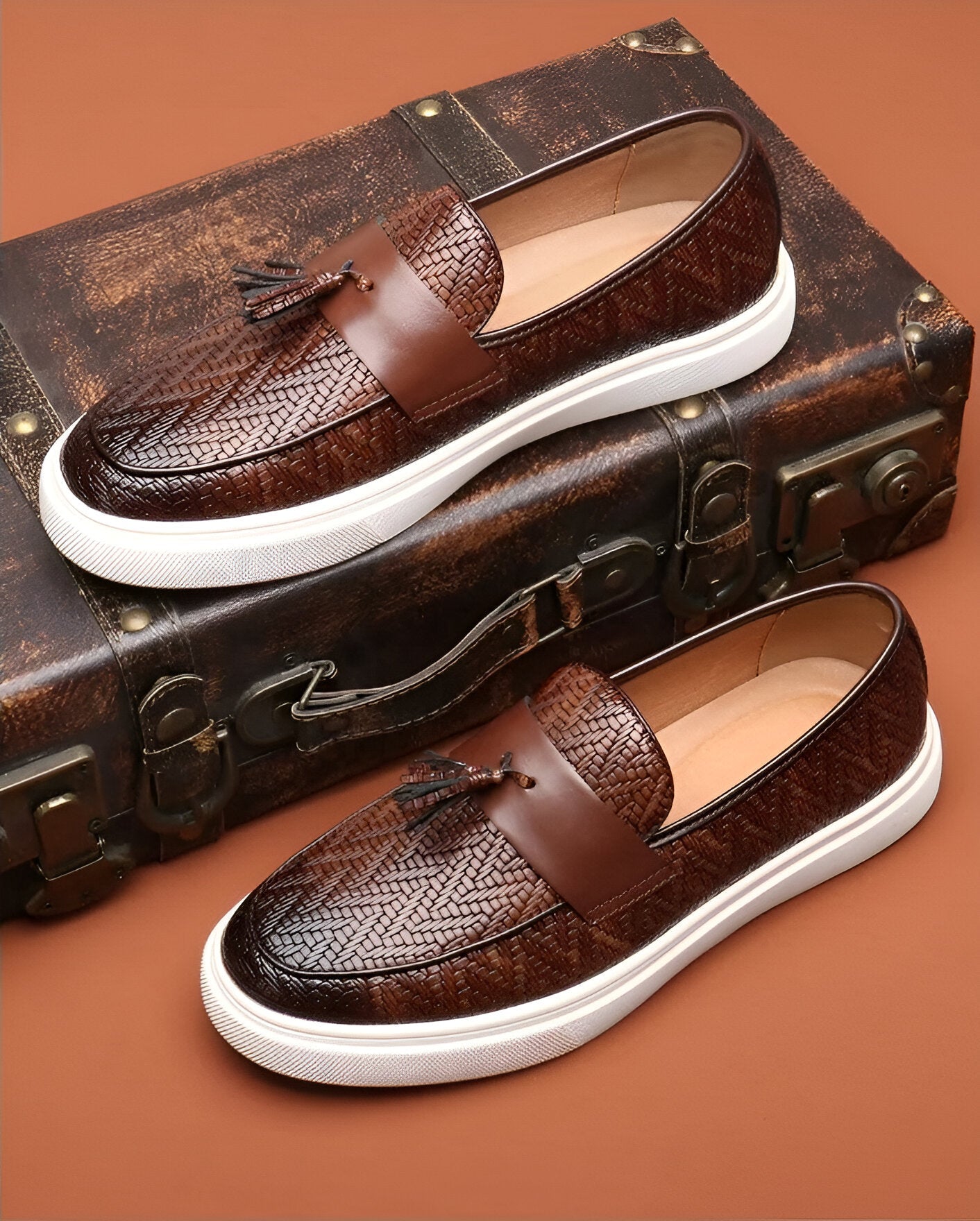 Julien Casual Leather Loafers – Classic Men’s Slip-On Dress Shoes
