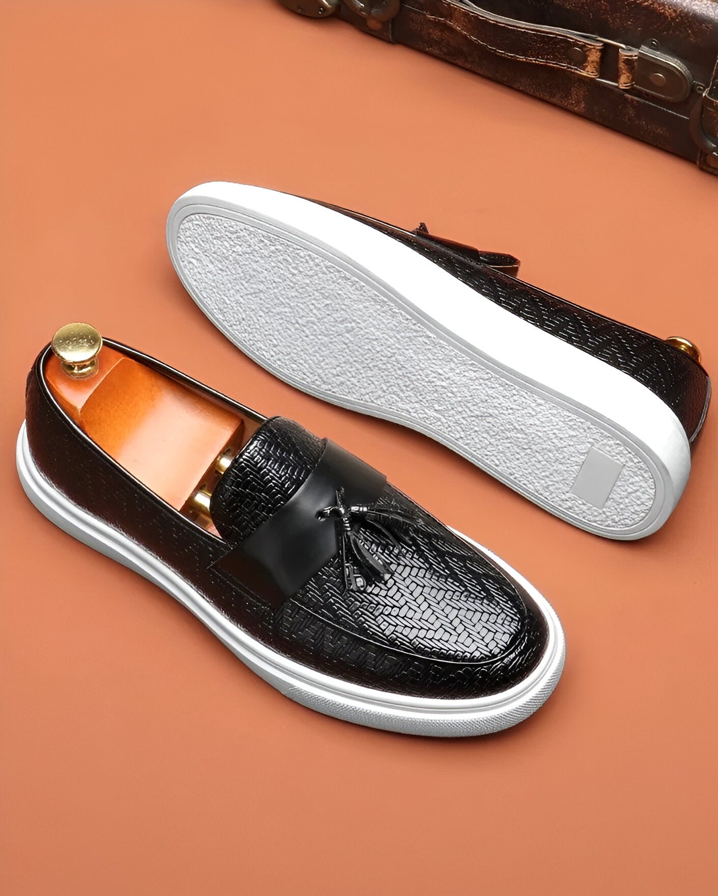 Julien Casual Leather Loafers – Classic Men’s Slip-On Dress Shoes