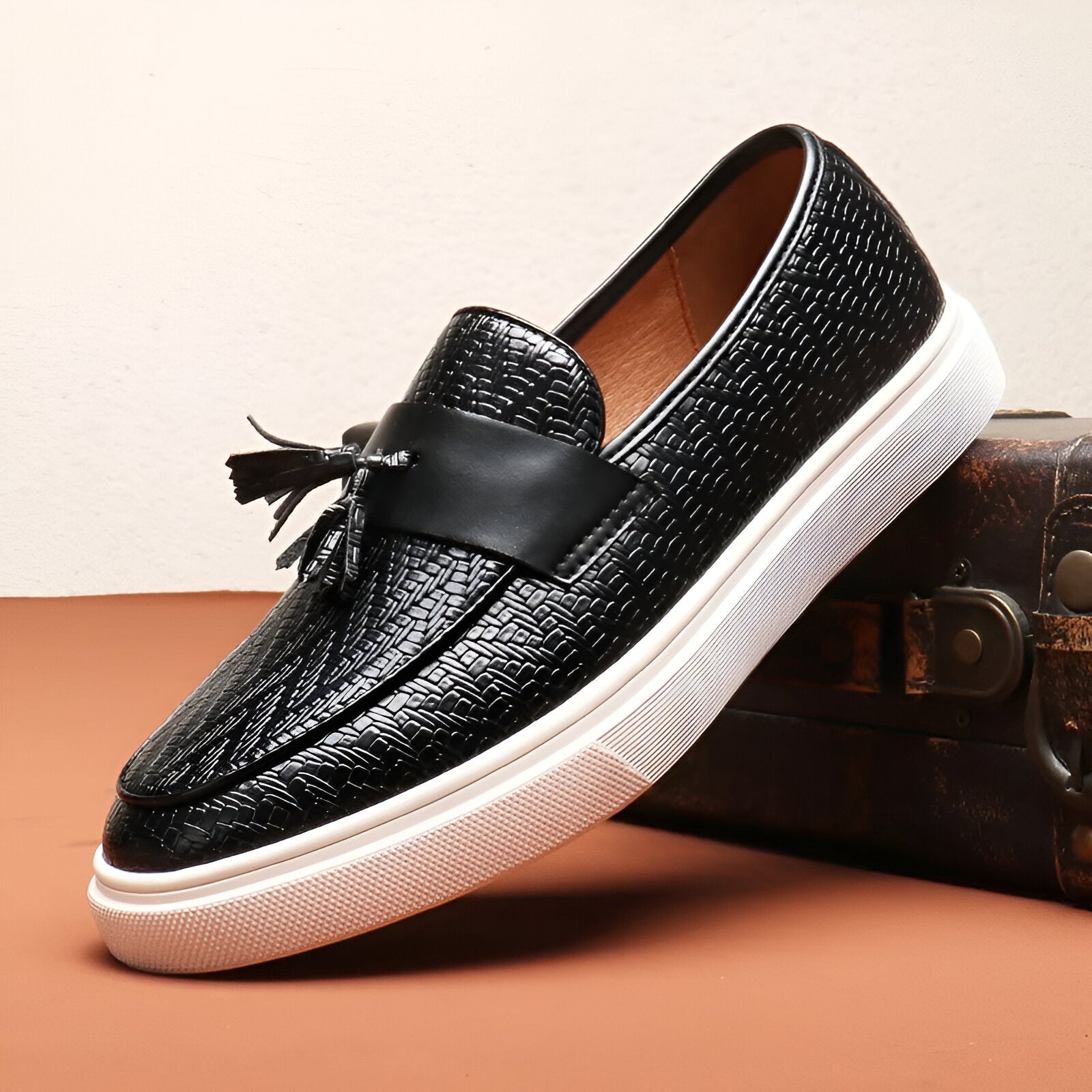 Julien Casual Leather Loafers – Classic Men’s Slip-On Dress Shoes