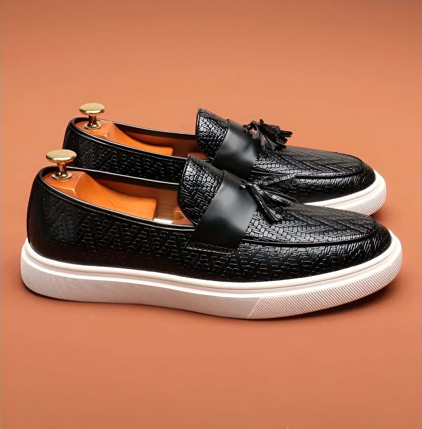 Julien Casual Leather Loafers – Classic Men’s Slip-On Dress Shoes