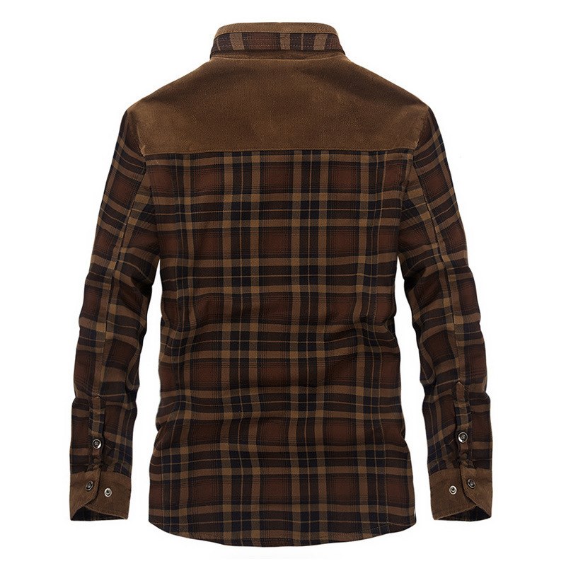 Men’s West Admiral Jacket – Plaid Cotton Casual Coat