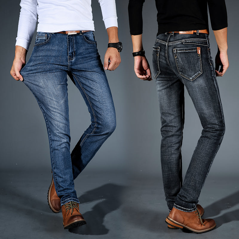 Turin Classic Slim-Stretch Jeans – Men’s Comfortable Slim Fit Denim Pants